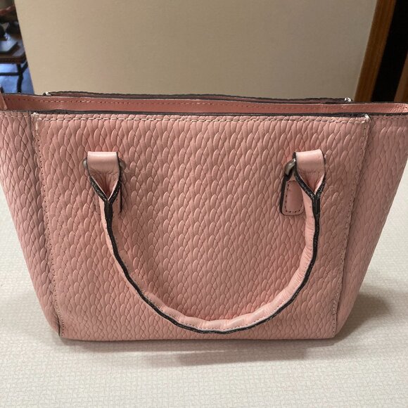 EUC Beautiful Patricia Nash Pattern Embossed Pink Satchel - Picture 3 of 12